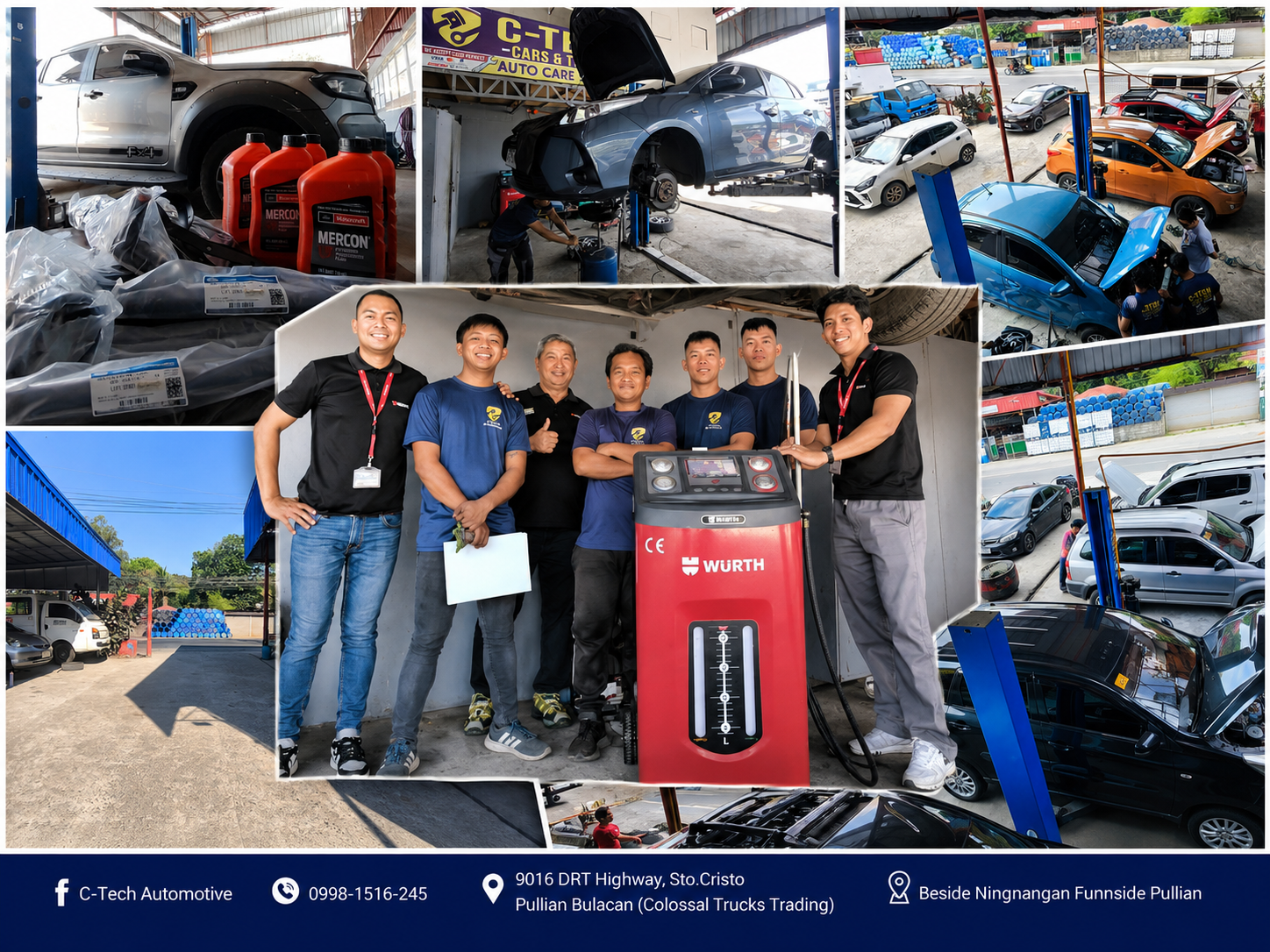 C-Tech Automotive shop, team, and service work in Pulilan, Bulacan
